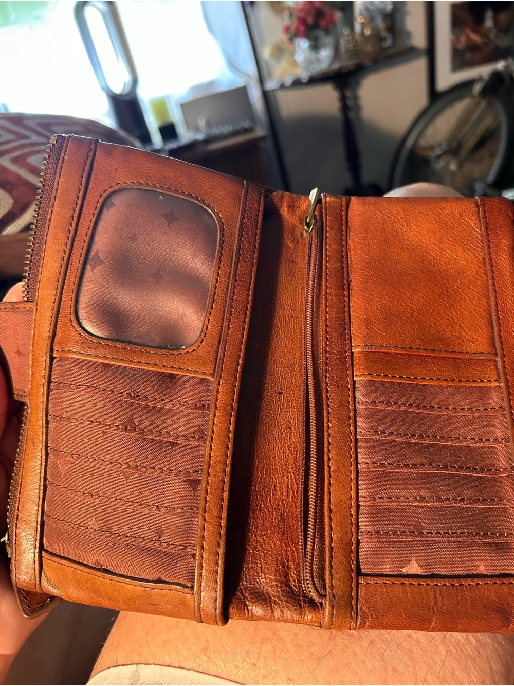 Fossil Brown leather wallet “Long live Vintage” - Picture 16 of 17